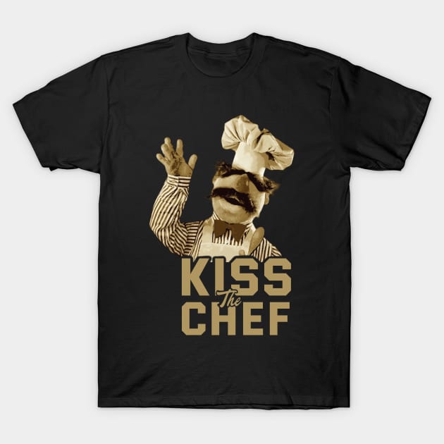 Kiss the chef // Swedish Chef T-Shirt by Trendsdk